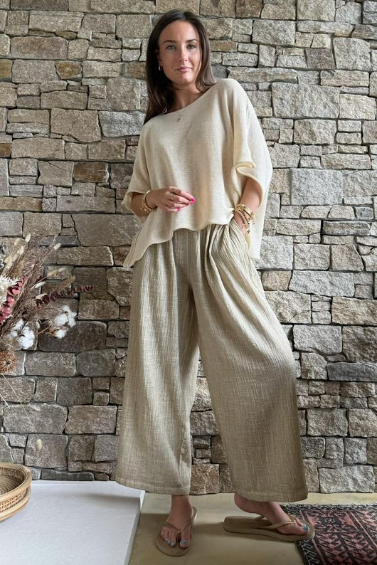 Conrad Box Cotton Knit Summer Oat